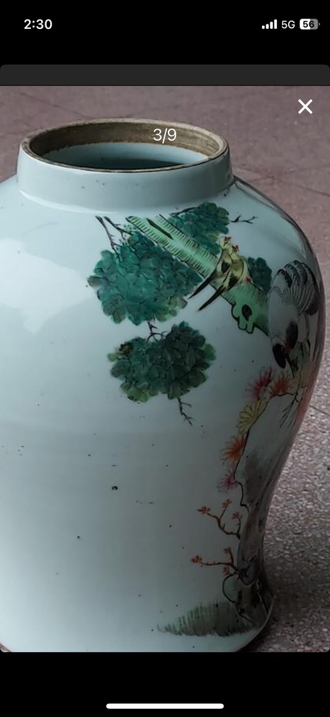 古玩陶瓷五倫圖將軍罐真品鑒賞圖