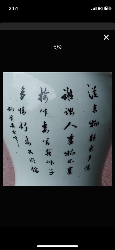古玩陶瓷五倫圖將軍罐真品鑒賞圖