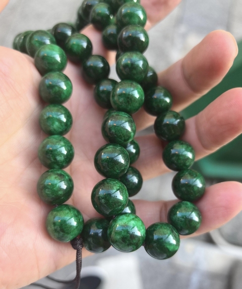 古玩玉器翡翠珠鏈真品鑒賞圖