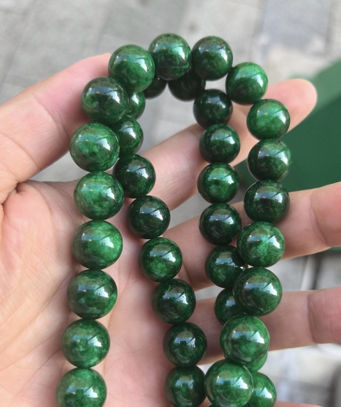 古玩玉器翡翠珠鏈真品鑒賞圖