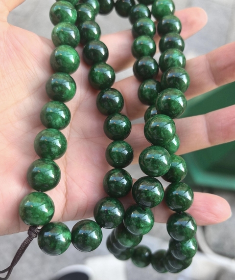 古玩玉器翡翠珠鏈真品鑒賞圖