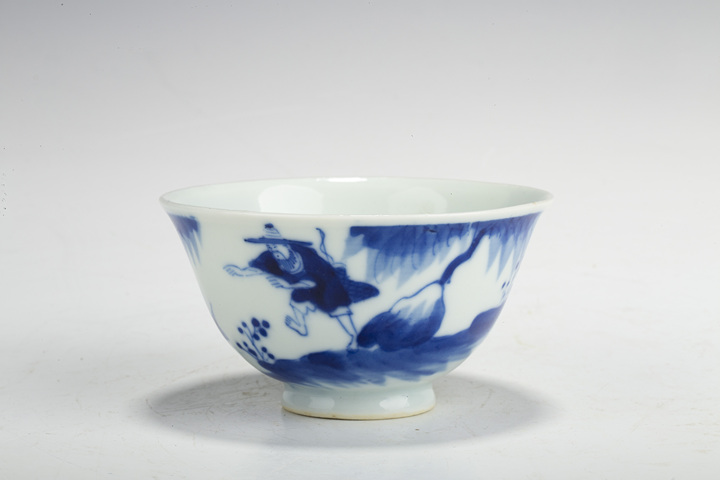 古玩陶瓷清晚·青花漁翁得利圖茶圓
真品鑒賞圖
