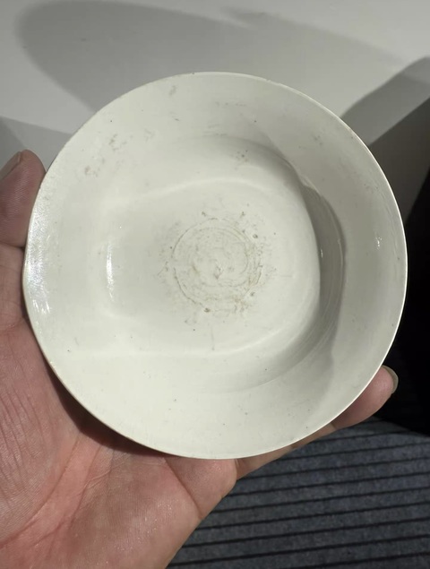 古玩陶瓷介休窯折沿盤真品鑒賞圖