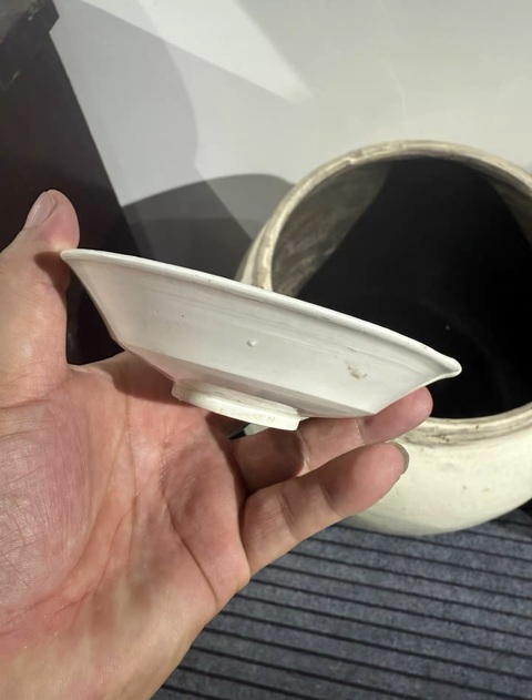 古玩陶瓷介休窯折沿盤真品鑒賞圖