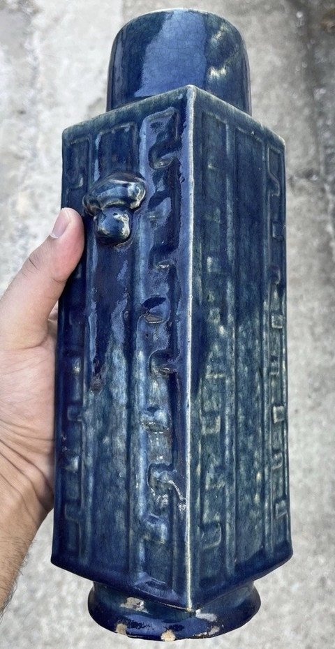古玩陶瓷琮式瓶真品鑒賞圖