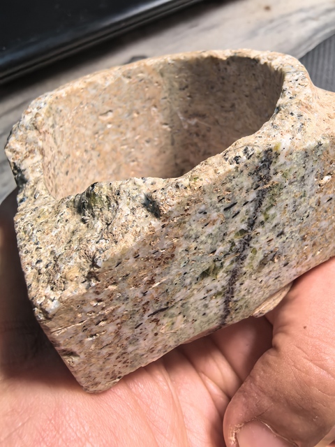 古玩玉器石頭玉琮真品鑒賞圖