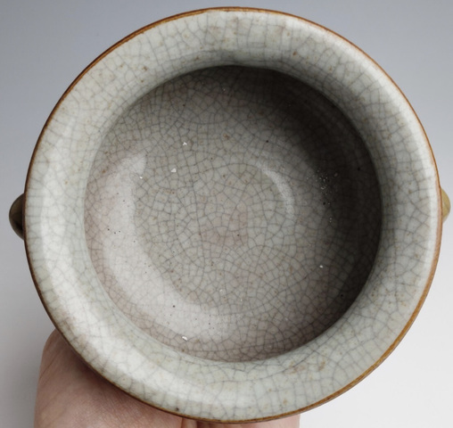 古玩陶瓷黃哥釉爐真品鑒賞圖