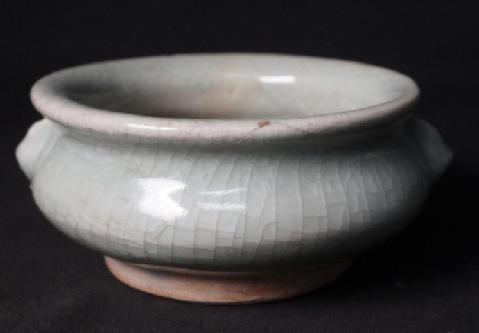 古玩陶瓷明代影青香爐真品鑒賞圖
