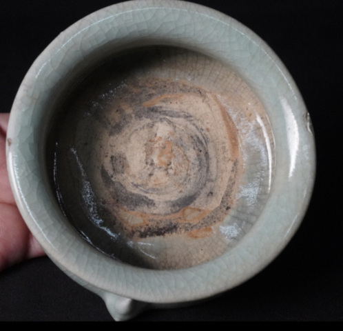 古玩陶瓷明代影青香爐真品鑒賞圖