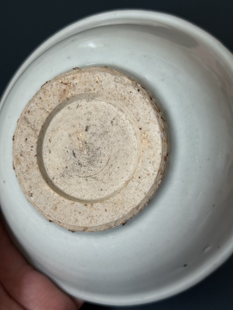 古玩陶瓷萊菔紋青花盤真品鑒賞圖