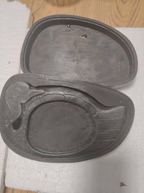 古玩雜項鵝硯真品鑒賞圖