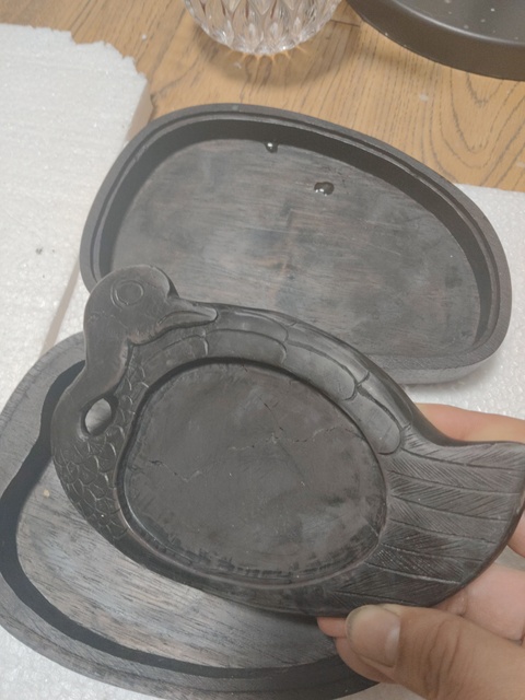古玩雜項鵝硯真品鑒賞圖