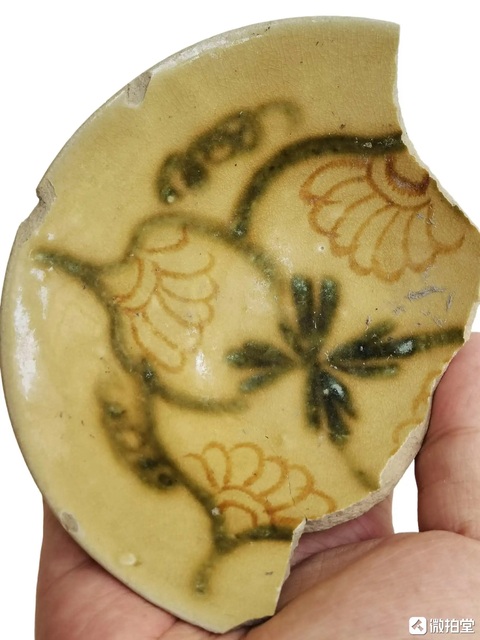 古玩陶瓷長沙窯彩繪碗真品鑒賞圖