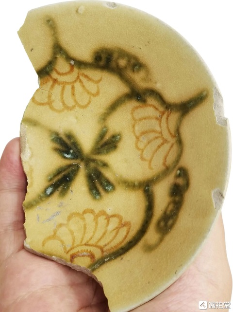 古玩陶瓷長沙窯彩繪碗真品鑒賞圖