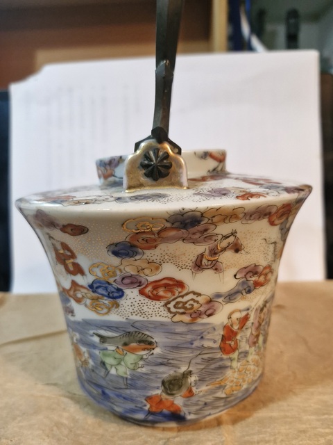 古玩陶瓷提梁壺真品鑒賞圖