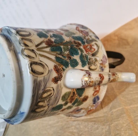 古玩陶瓷提梁壺真品鑒賞圖