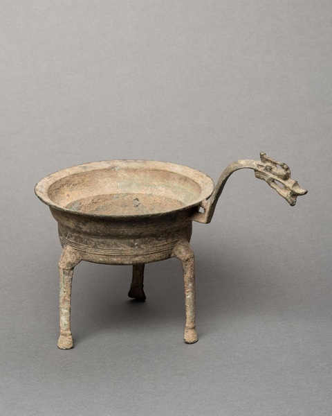 古玩銅器銅鐎斗真品鑒賞圖