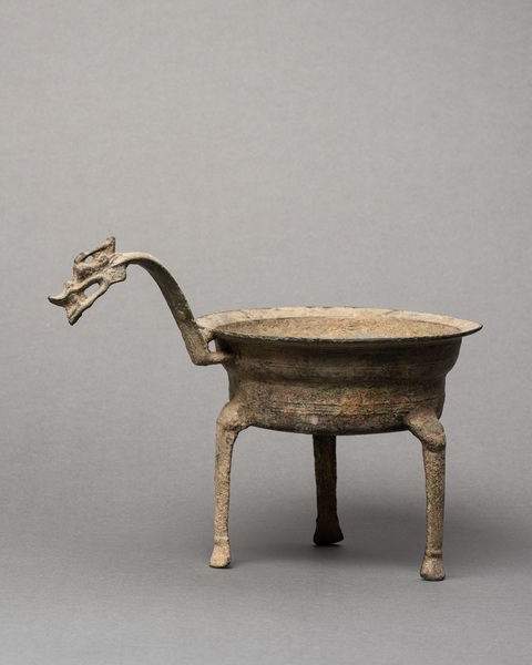 古玩銅器銅鐎斗真品鑒賞圖