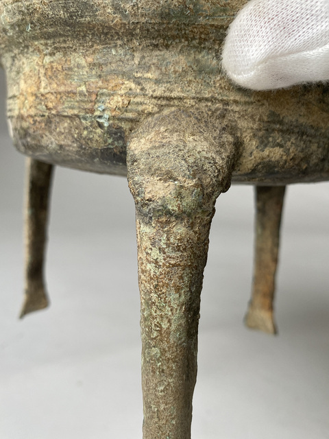 古玩銅器銅鐎斗真品鑒賞圖
