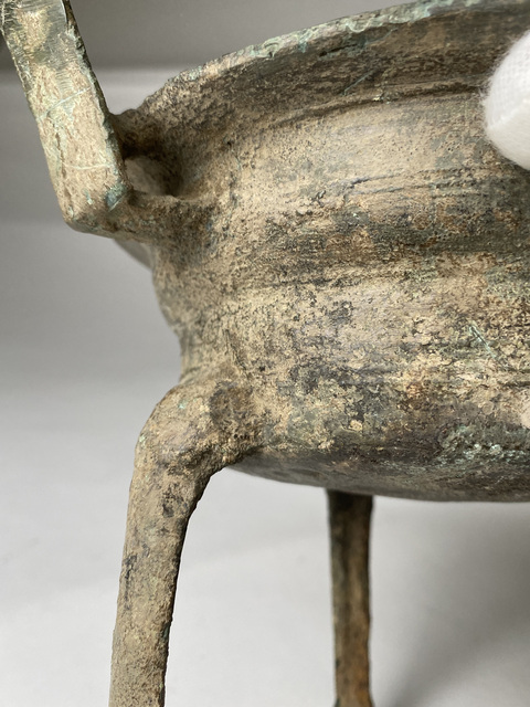 古玩銅器銅鐎斗真品鑒賞圖