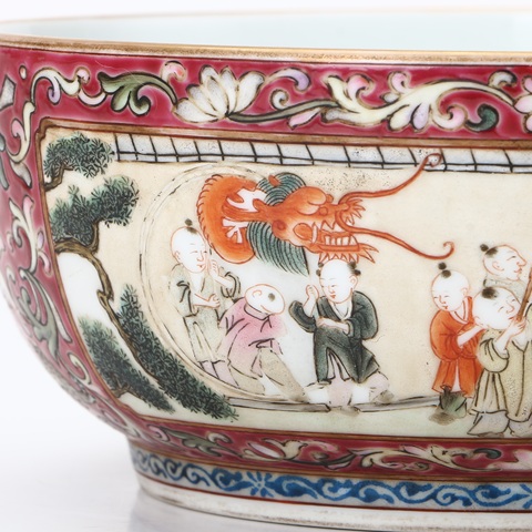 古玩陶瓷粉彩碗真品鑒賞圖