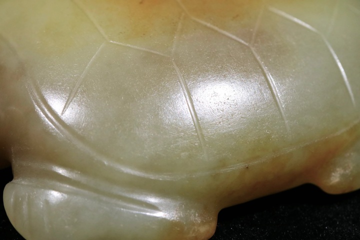古玩玉器現代仿紅山玉龜真品鑒賞圖