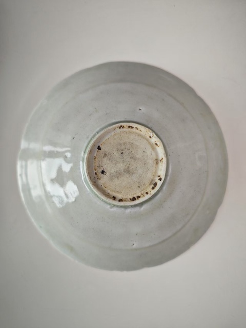 古玩陶瓷青白釉刻花葵口洗真品鑒賞圖