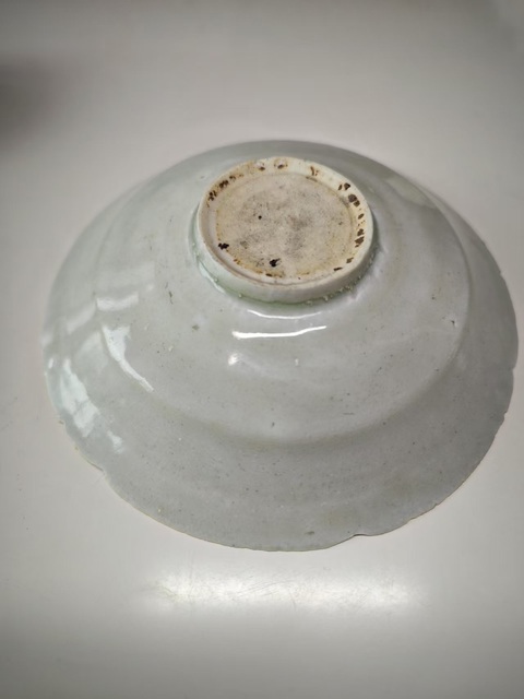 古玩陶瓷青白釉刻花葵口洗真品鑒賞圖