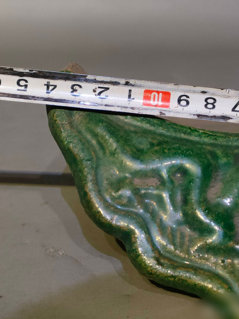 古玩陶瓷綠釉瓦當真品鑒賞圖