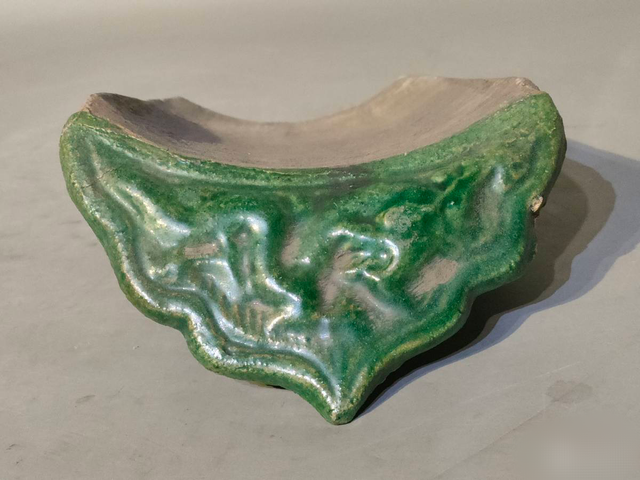 古玩陶瓷綠釉瓦當真品鑒賞圖