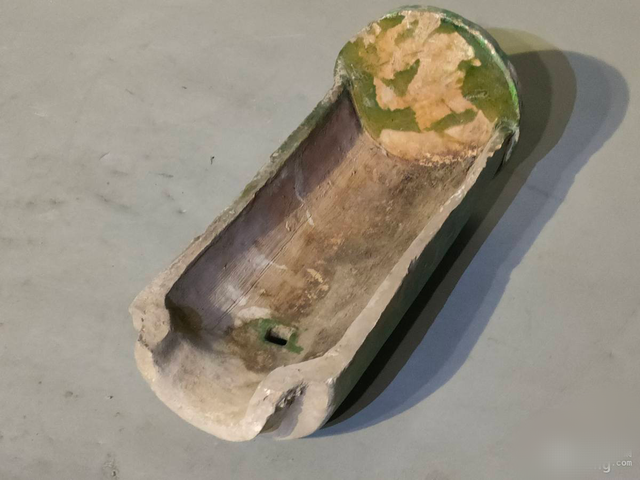 古玩陶瓷綠釉瓦當真品鑒賞圖