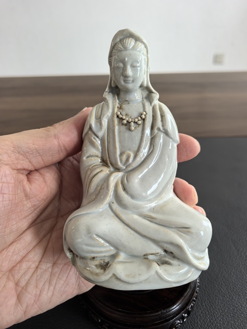 古玩陶瓷觀音塑像拍賣，當前價格398元
