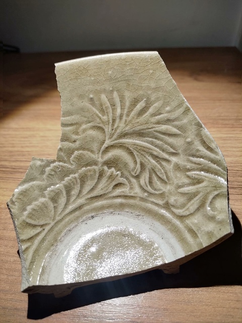 古玩陶瓷金代耀州窯刻花標本真品鑒賞圖