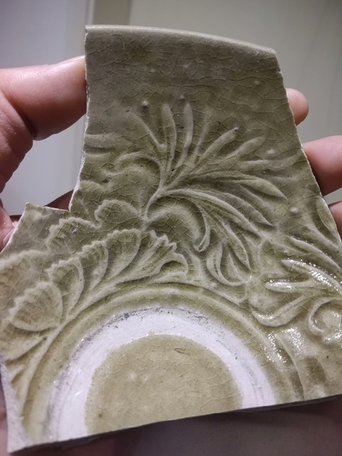 古玩陶瓷金代耀州窯刻花標本真品鑒賞圖