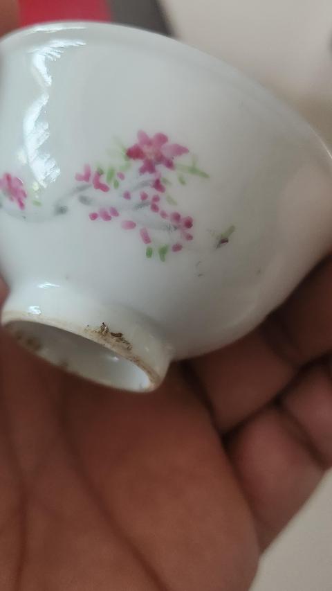 古玩陶瓷粉彩杯真品鑒賞圖