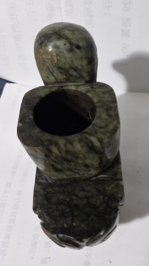 古玩玉器地方玉鴨型器真品鑒賞圖