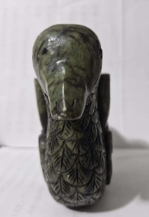 古玩玉器地方玉鴨型器真品鑒賞圖