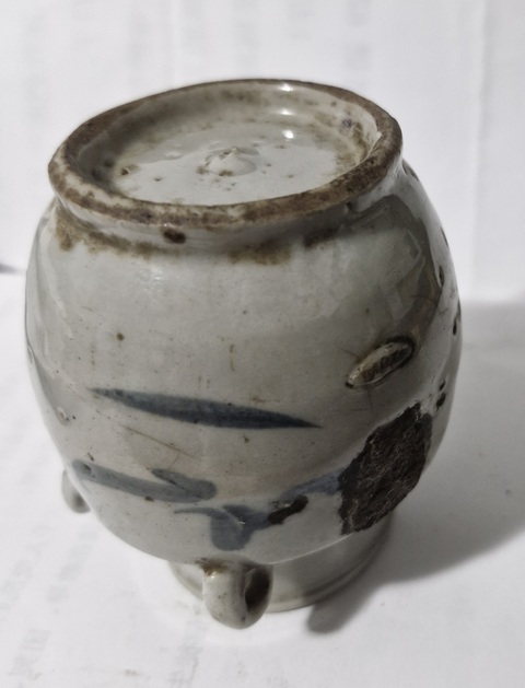 古玩陶瓷青花四系壺真品鑒賞圖