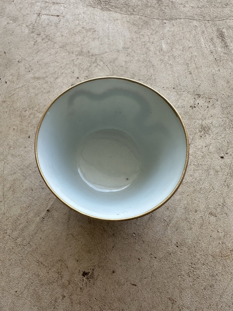 古玩陶瓷粉彩百子鬧春茶圓拍賣,當前價格12000元