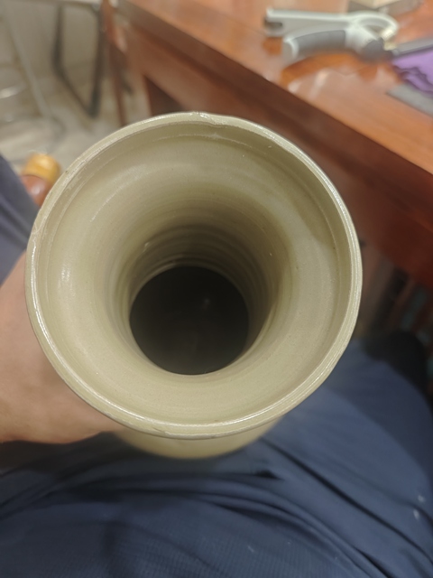 古玩陶瓷宋代青釉瓶真品鑒賞圖
