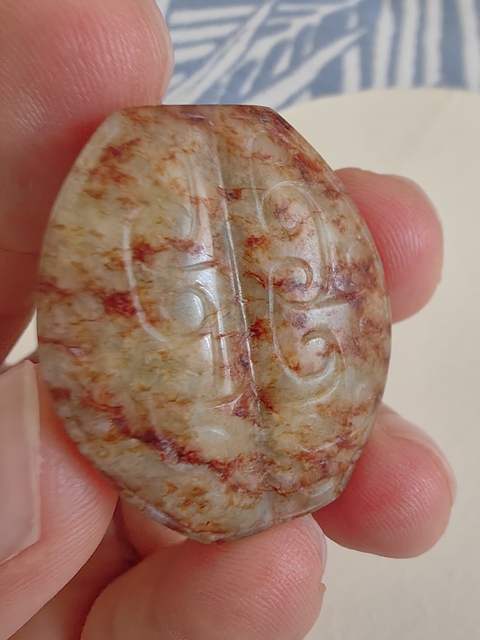 古玩玉器仿古做舊玉勒子真品鑒賞圖