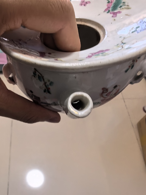 古玩陶瓷粉彩壺真品鑒賞圖