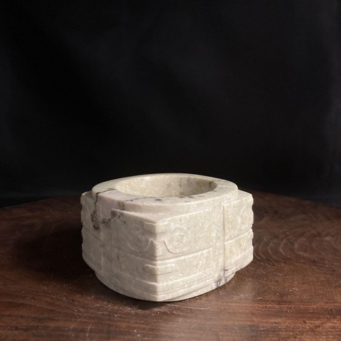 古玩玉器仿“良渚文化”玉琮真品鑒賞圖