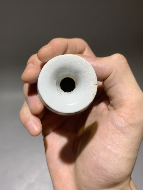 古玩陶瓷青花花卉紋玉壺春瓶真品鑒賞圖