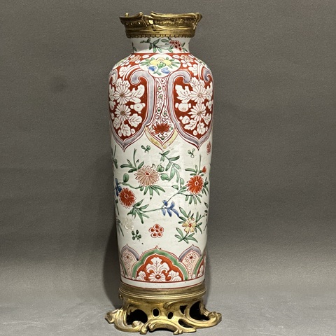 古玩陶瓷五彩瓶真品鑒賞圖