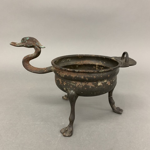 古玩銅器銅鐎斗真品鑒賞圖