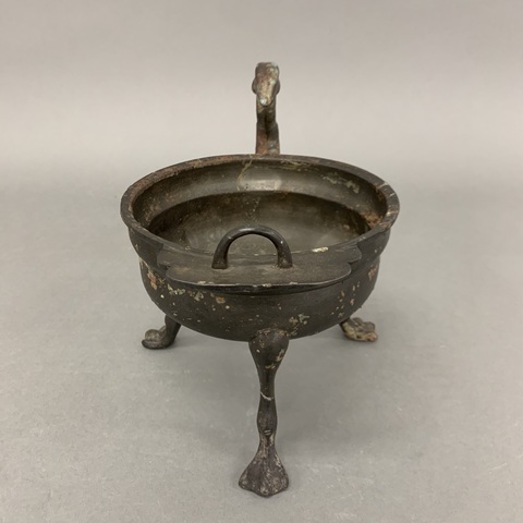 古玩銅器銅鐎斗真品鑒賞圖