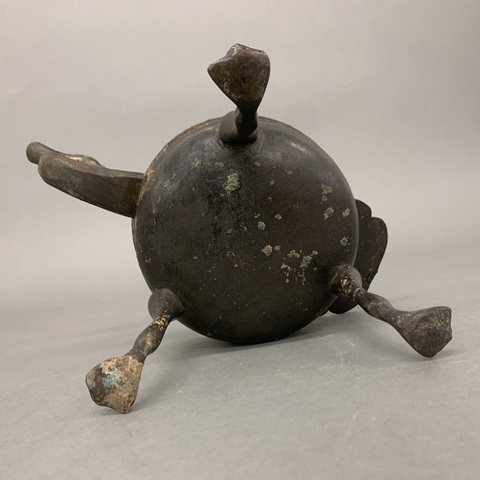 古玩銅器銅鐎斗真品鑒賞圖