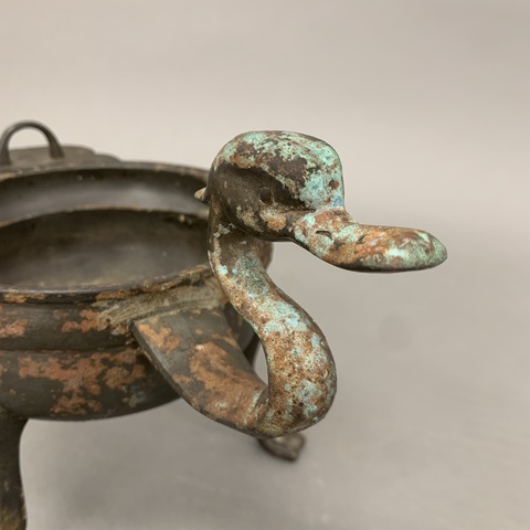 古玩銅器銅鐎斗真品鑒賞圖