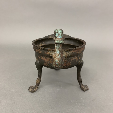 古玩銅器銅鐎斗真品鑒賞圖